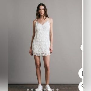 Rag & Bone New York Aleah Crochet V Neck Mini Dress size 00